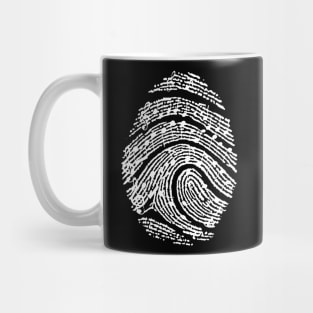 It's In My DNA For Music Lovers Fingerprint Mug